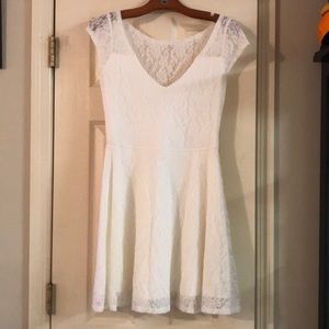 Holister white lace dress